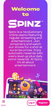 Welcome Bonus Spinz Casino