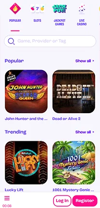 Spinz Online Casino Games for real money